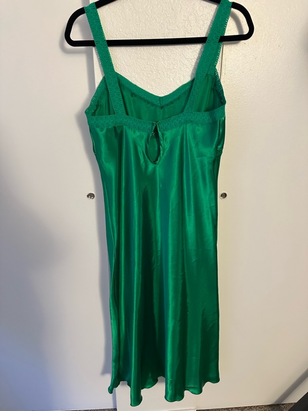 Bebe Green Satin Slip Dress - Picture 8 of 10